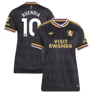 Aston Villa adidas Away Authentic Shirt 2026-27 - Womens with Buendia 10 printing