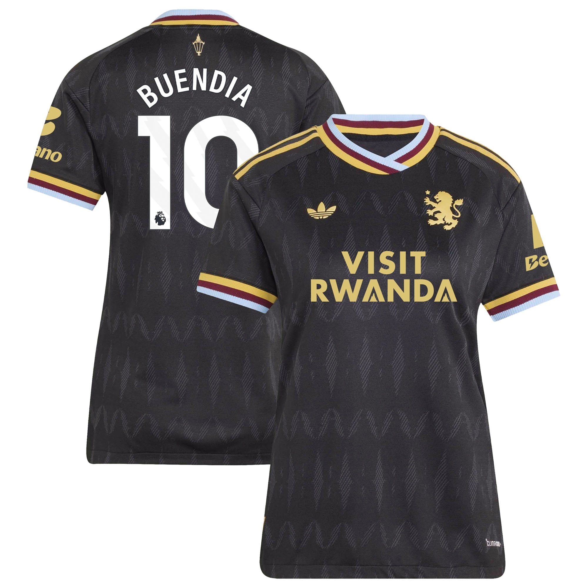 Aston Villa adidas Away Authentic Shirt 2026-27 - Womens with Buendia 10 printing