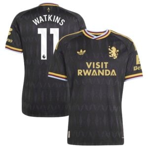Aston Villa adidas Away Authentic Shirt 2026-27 with Watkins 11 printing