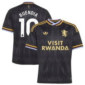 Aston Villa adidas Away Shirt 2026-27 - Kids with Buendia 10 printing