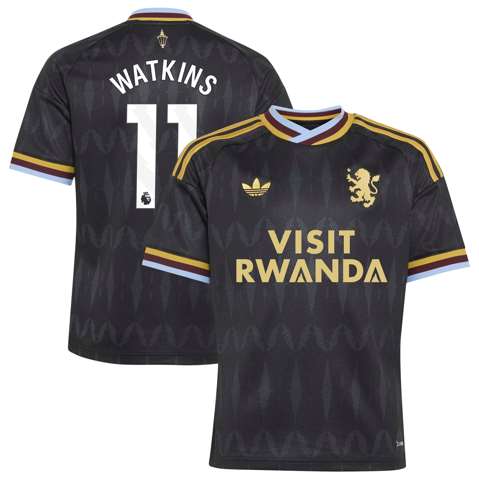 Aston Villa adidas Away Shirt 2026-27 - Kids with Watkins 11 printing