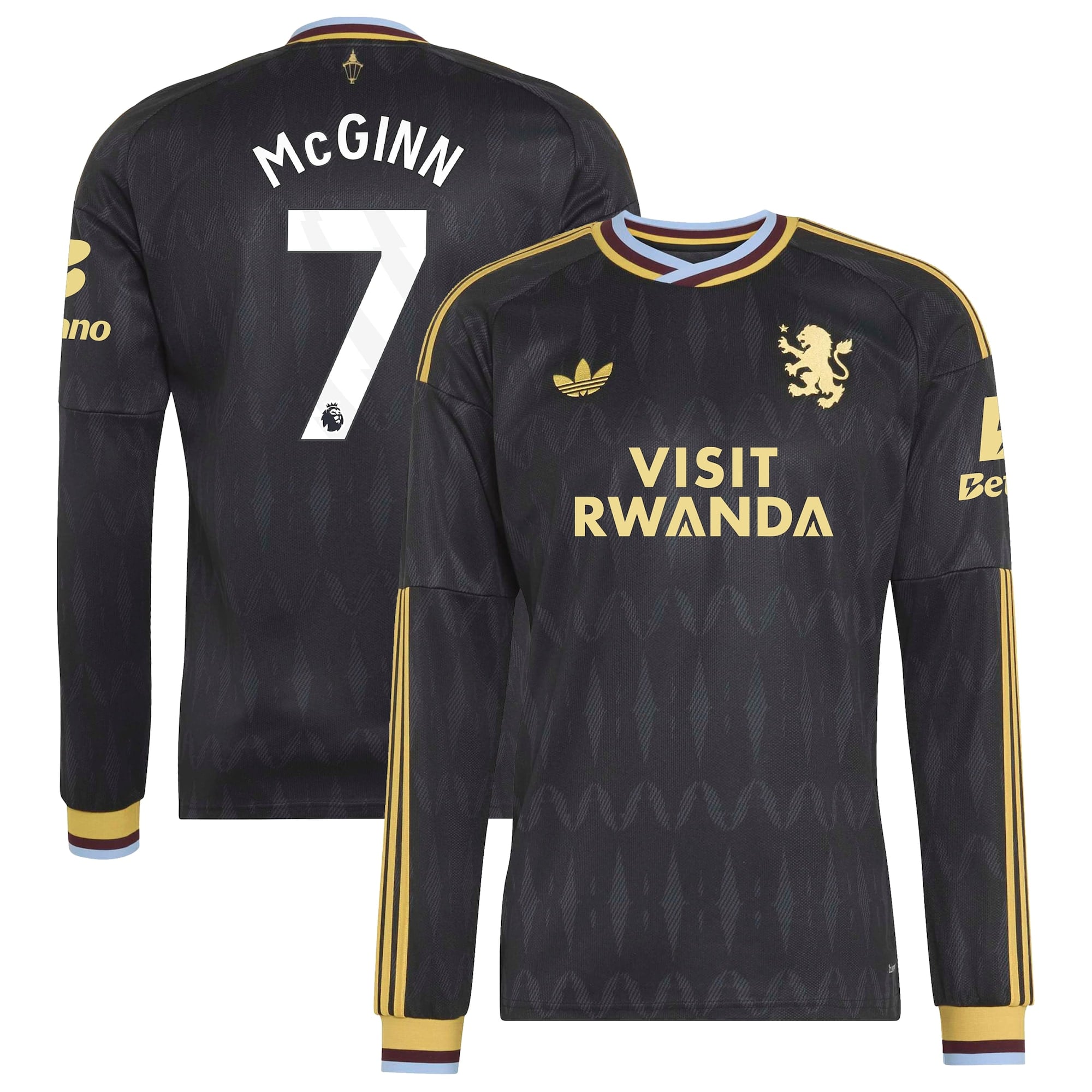 Aston Villa adidas Away Shirt 2026-27 - Long Sleeve with Mcginn 7 printing
