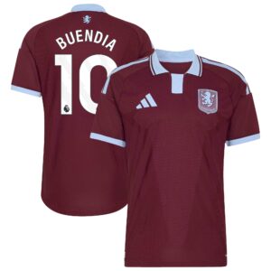 Aston Villa adidas Home Authentic Shirt 2026-27 with Buendia 10 printing