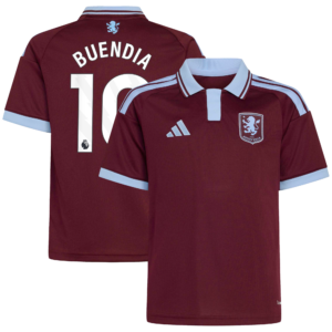 Aston Villa adidas Home Shirt 2026-27 - Kids with Buendia 10 printing