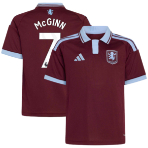 Aston Villa adidas Home Shirt 2026-27 - Kids with McGinn 7 printing
