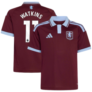 Aston Villa adidas Home Shirt 2026-27 - Kids with Watkins 11 printing