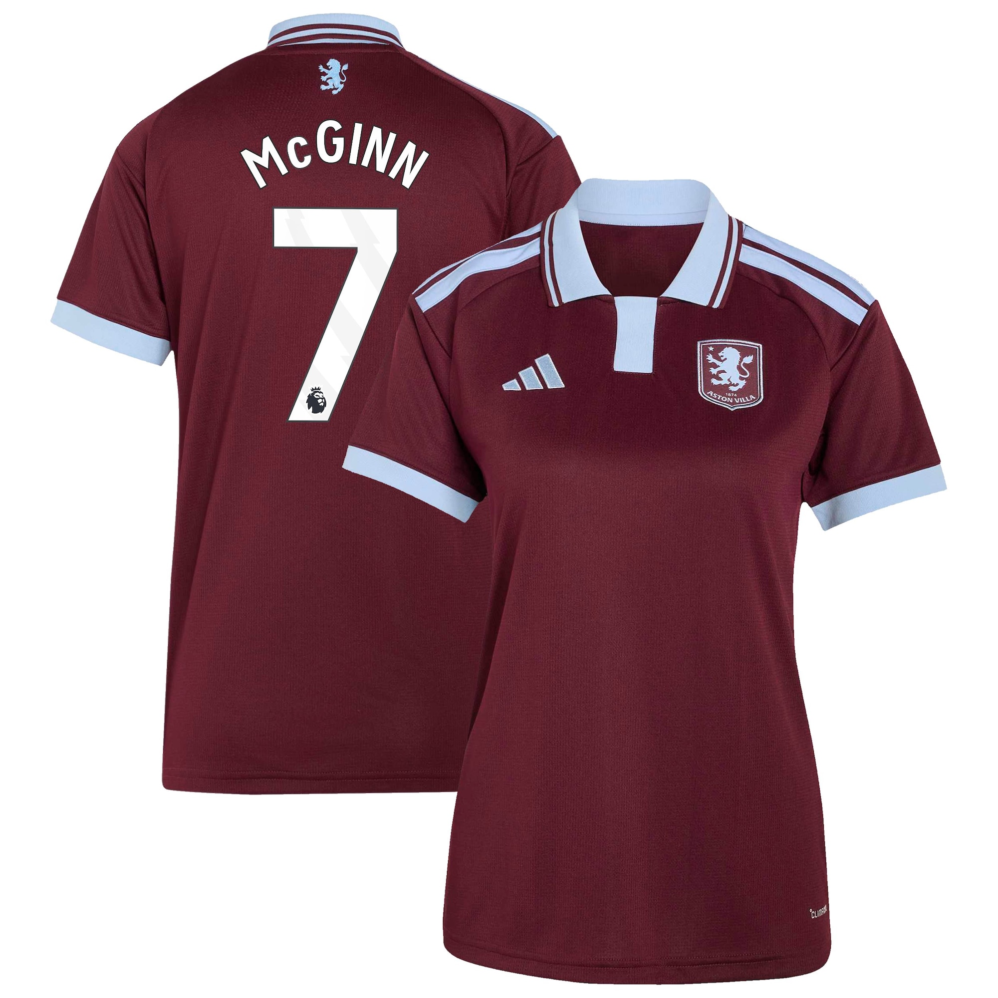 Aston Villa adidas Home Shirt 2026-27 - Womens with McGinn 7 printing