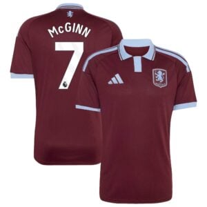 Aston Villa adidas Home Shirt 2026-27 with McGinn 7 printing