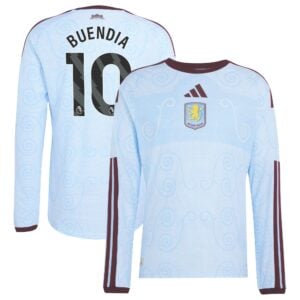 Aston Villa adidas Third Authentic Shirt 2026-27 - Long Sleeve with Buendia 10 printing