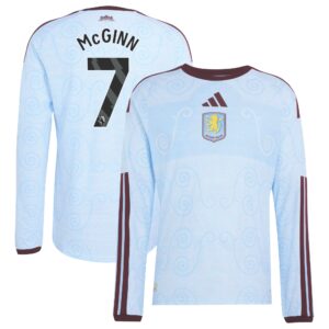 Aston Villa adidas Third Authentic Shirt 2026-27 - Long Sleeve with Mcginn 7 printing