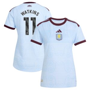 Aston Villa adidas Third Authentic Shirt 2026-27 - Womens with Watkins 11 printing
