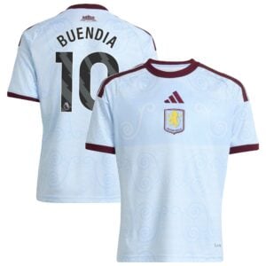 Aston Villa adidas Third Shirt 2026-27 - Kids with Buendia 10 printing