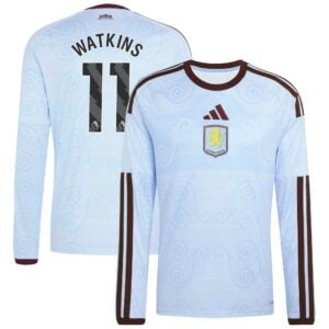 Aston Villa adidas Third Shirt 2026-27 - Long Sleeve with Watkins 11 printing