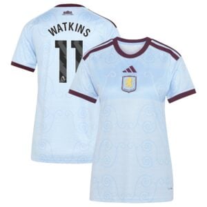 Aston Villa adidas Third Shirt 2026-27 - Womens with Watkins 11 printing