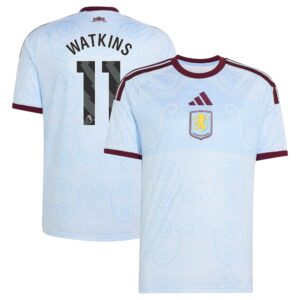 Aston Villa adidas Third Shirt 2026-27 with Watkins 11 printing