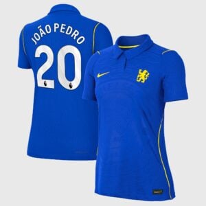 Chelsea Nike Home Aero-FIT Match Shirt 2026-27 - Womens with João Pedro 20 printing