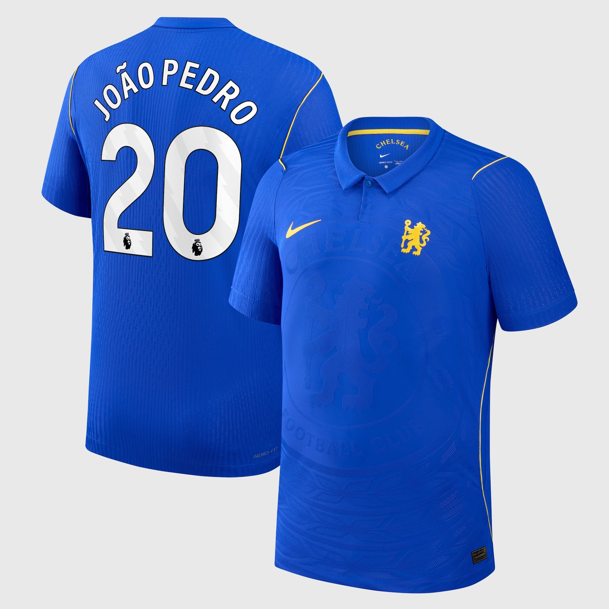 Chelsea Nike Home Aero-FIT Match Shirt 2026-27 with João Pedro 20 printing