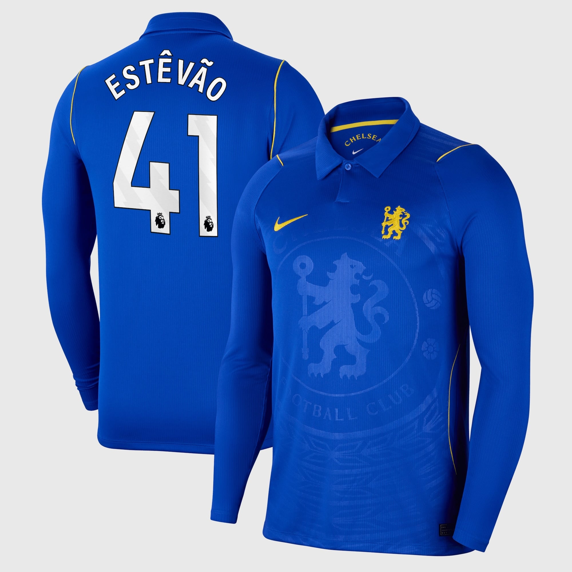Chelsea Nike Home Stadium Shirt 2026-27 - Long Sleeve with Estêvão 41 printing