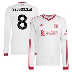 Liverpool adidas Away Authentic Shirt 2026-27 - Long Sleeve with Szoboszlai 8 printing