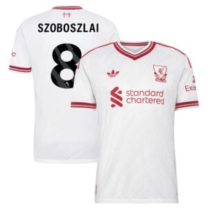 Liverpool adidas Away Authentic Shirt 2026-27 with Szoboszlai 8 printing