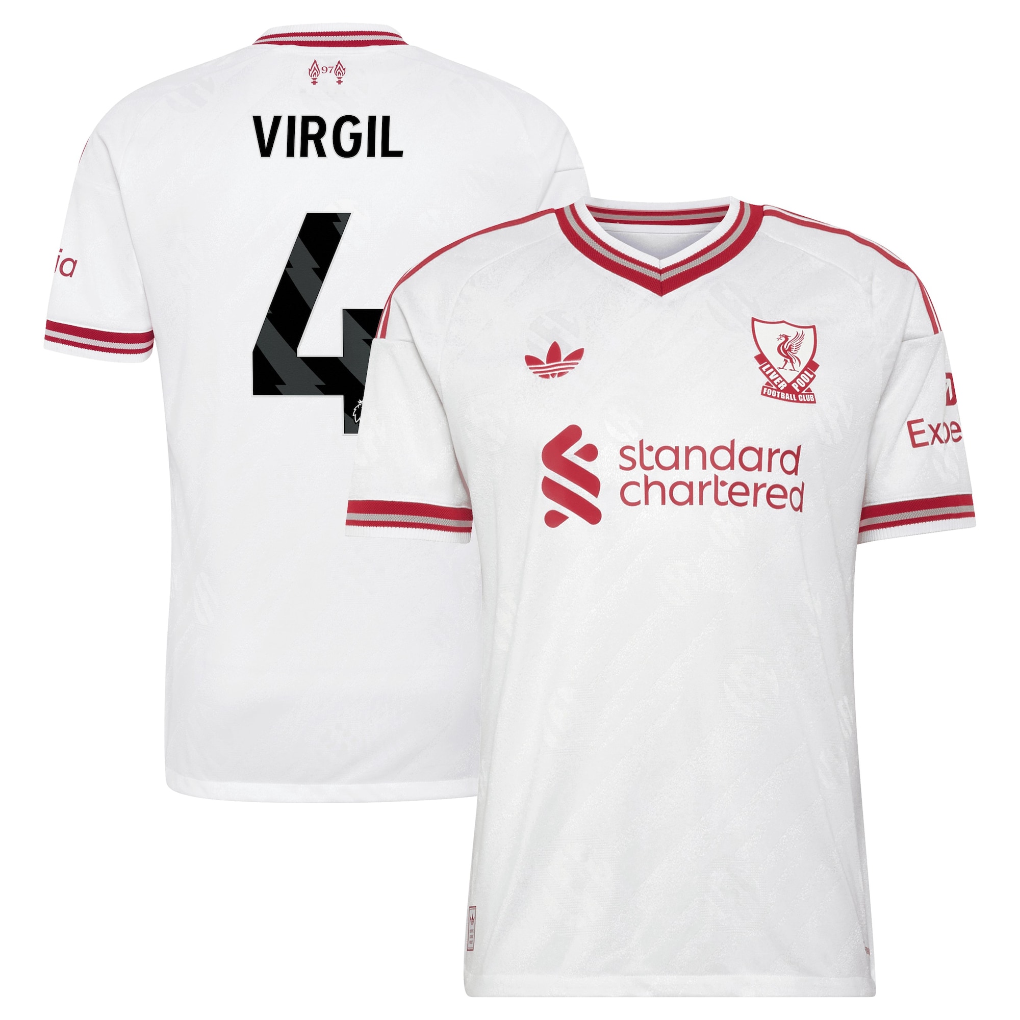Liverpool adidas Away Authentic Shirt 2026-27 with Virgil 4 printing