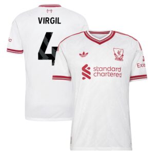 Liverpool adidas Away Authentic Shirt 2026-27 with Virgil 4 printing