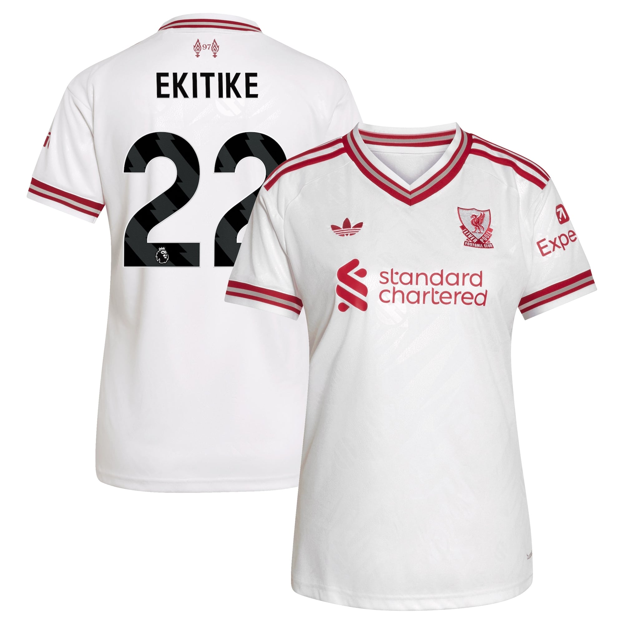 Liverpool adidas Away Shirt 2026-27 - Womens with Ekitike 22 printing