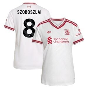 Liverpool adidas Away Shirt 2026-27 - Womens with Szoboszlai 8 printing