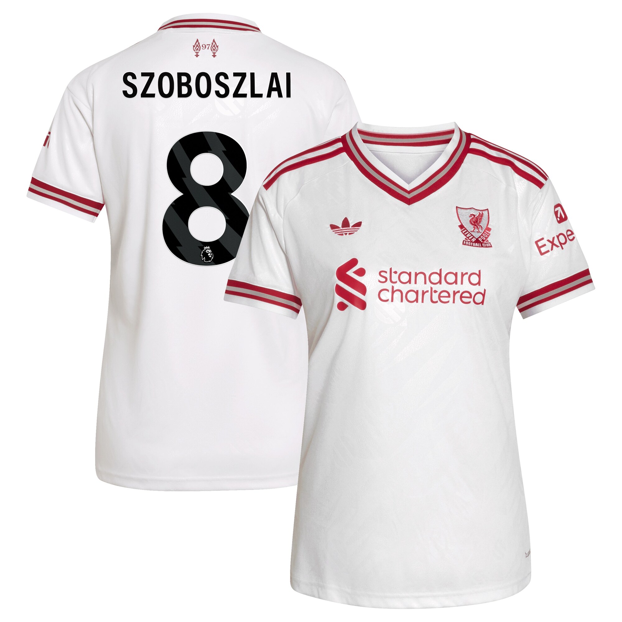 Liverpool adidas Away Shirt 2026-27 - Womens with Szoboszlai 8 printing