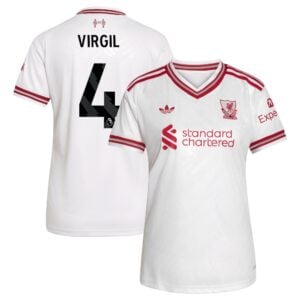 Liverpool adidas Away Shirt 2026-27 - Womens with Virgil 4 printing
