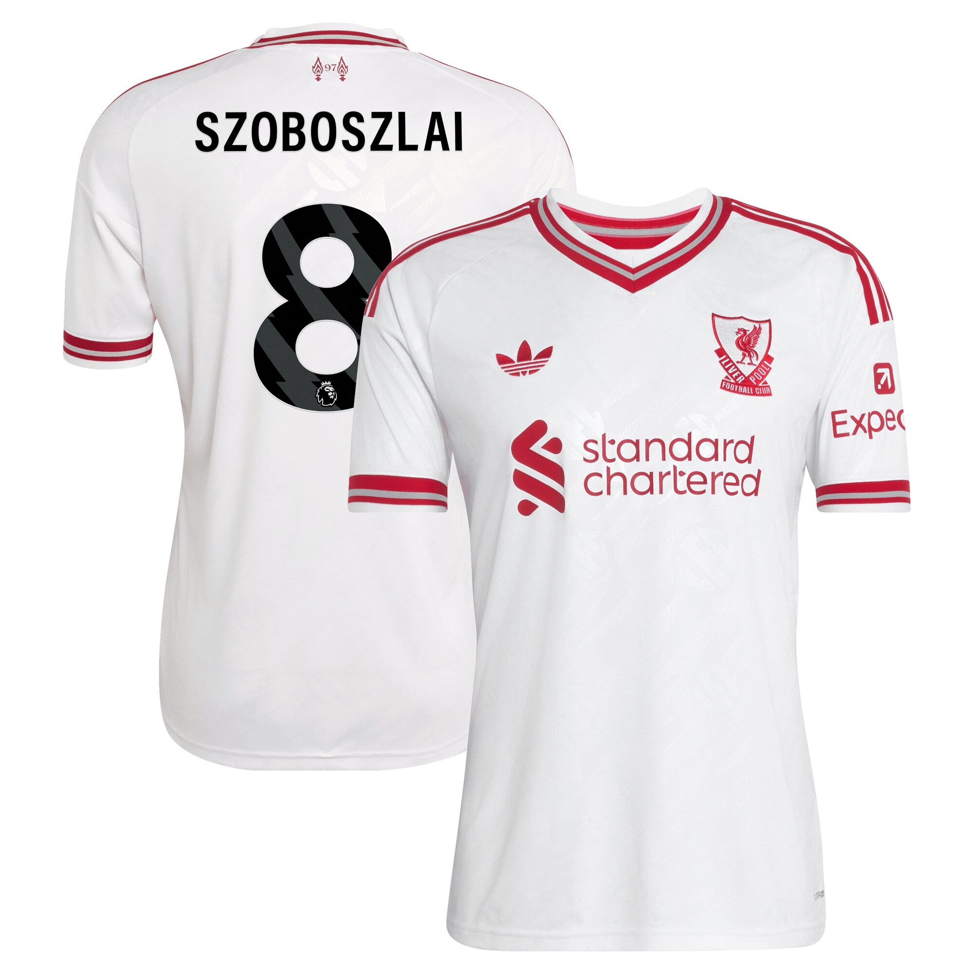 Liverpool adidas Away Shirt 2026-27 with Szoboszlai 8 printing