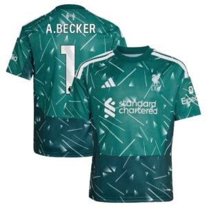 Liverpool adidas Home Goalkeeper Shirt 2026-27 - Kids - Long sleeve with A.Becker 1 printing
