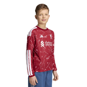 Liverpool adidas Home Shirt 2026-27 - Kids - Long Sleeve