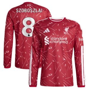 Liverpool adidas Home Shirt 2026-27 - Long sleeve with Szoboszlai 8 printing
