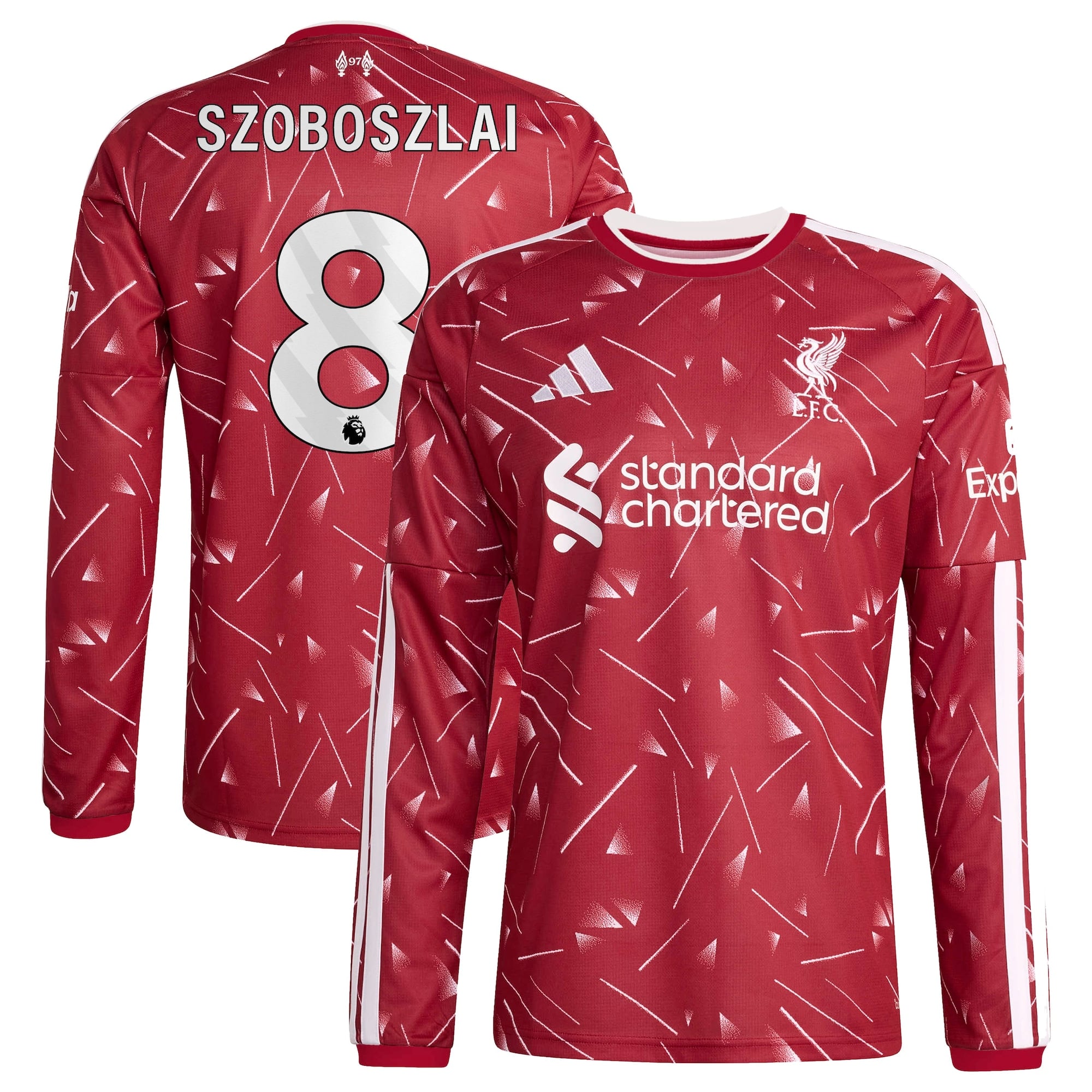 Liverpool adidas Home Shirt 2026-27 - Long sleeve with Szoboszlai 8 printing