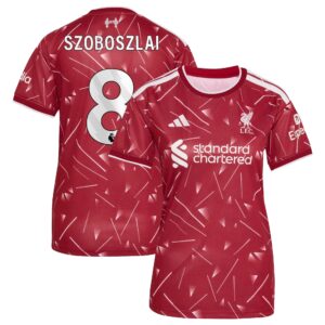 Liverpool adidas Home Shirt 2026-27 - Womens with Szoboszlai 8 printing