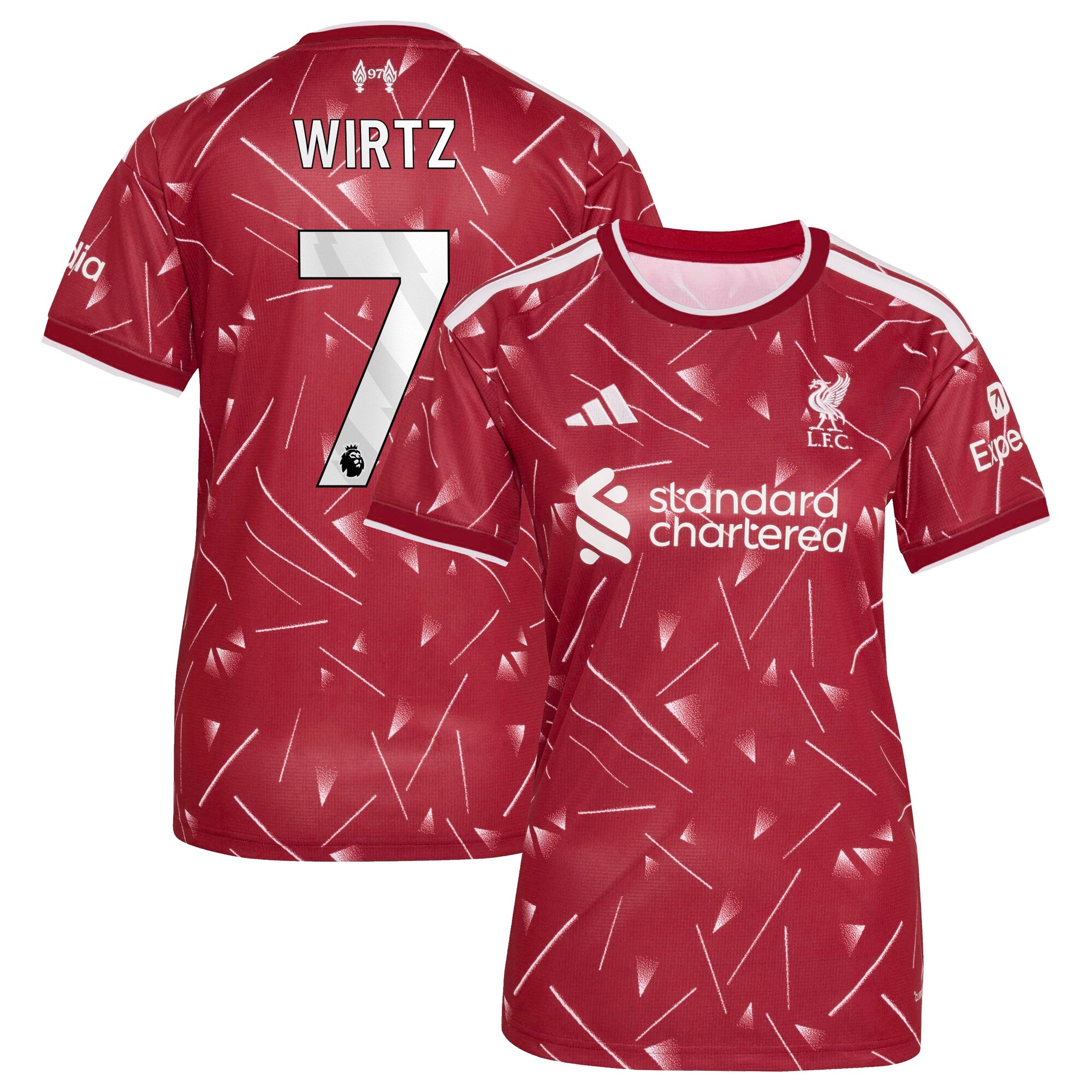 Liverpool adidas Home Shirt 2026-27 - Womens with Wirtz 7 printing