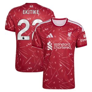 Liverpool adidas Home Shirt 2026-27 with Ekitike 22 printing