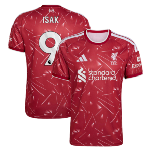 Liverpool adidas Home Shirt 2026-27 with Isak 9 printing