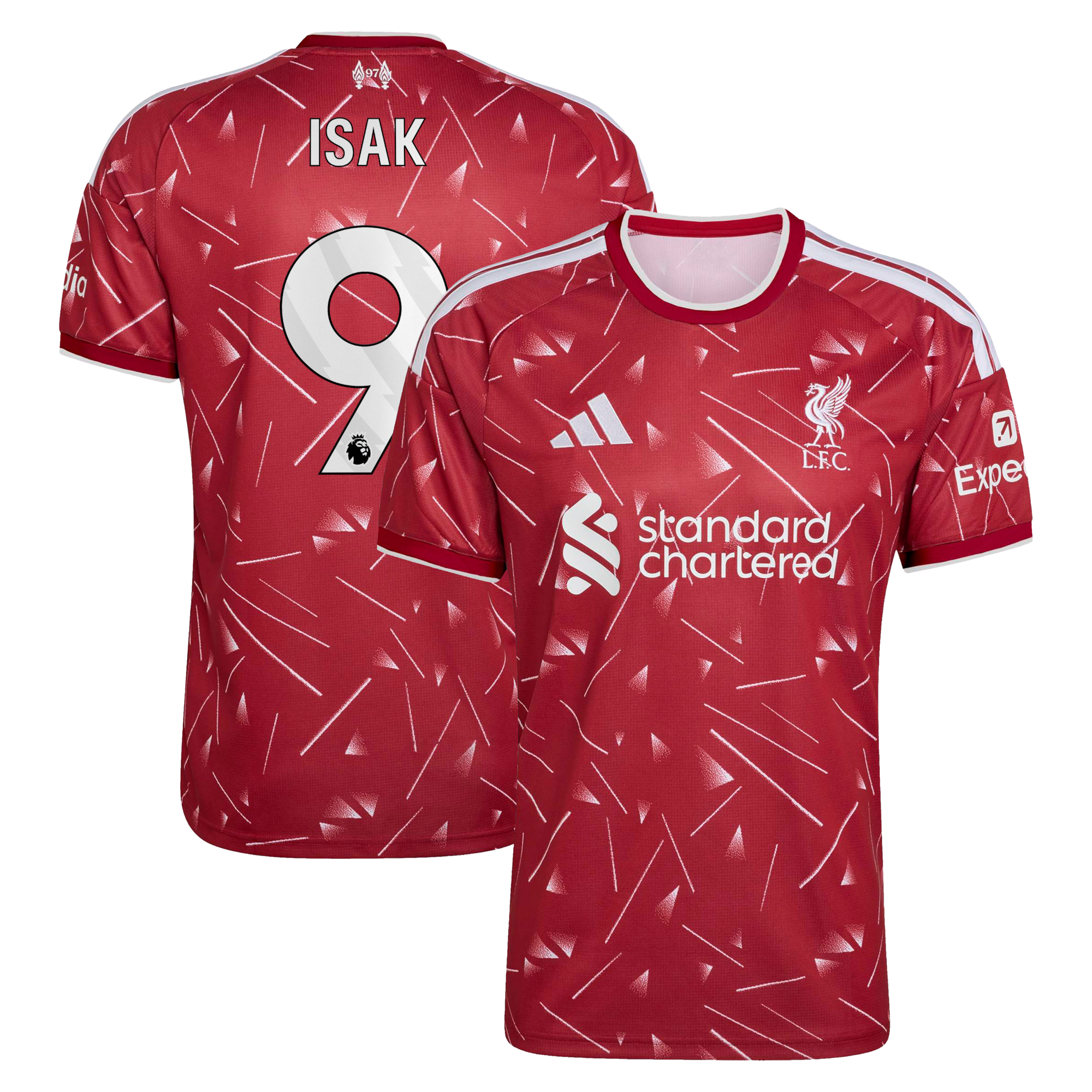 Liverpool adidas Home Shirt 2026-27 with Isak 9 printing