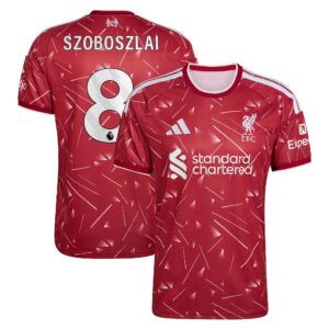 Liverpool adidas Home Shirt 2026-27 with Szoboszlai 8 printing