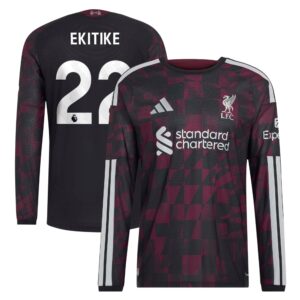 Liverpool adidas Third Authentic Shirt 2026-27 - Long Sleeve with Ekitike 22 printing