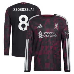 Liverpool adidas Third Authentic Shirt 2026-27 - Long Sleeve with Szoboszlai 8 printing