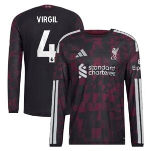Liverpool adidas Third Authentic Shirt 2026-27 - Long Sleeve with Virgil 4 printing