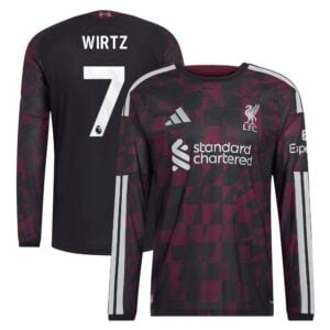 Liverpool adidas Third Authentic Shirt 2026-27 - Long Sleeve with Wirtz 7 printing