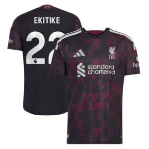 Liverpool adidas Third Authentic Shirt 2026-27 with Ekitike 22 printing