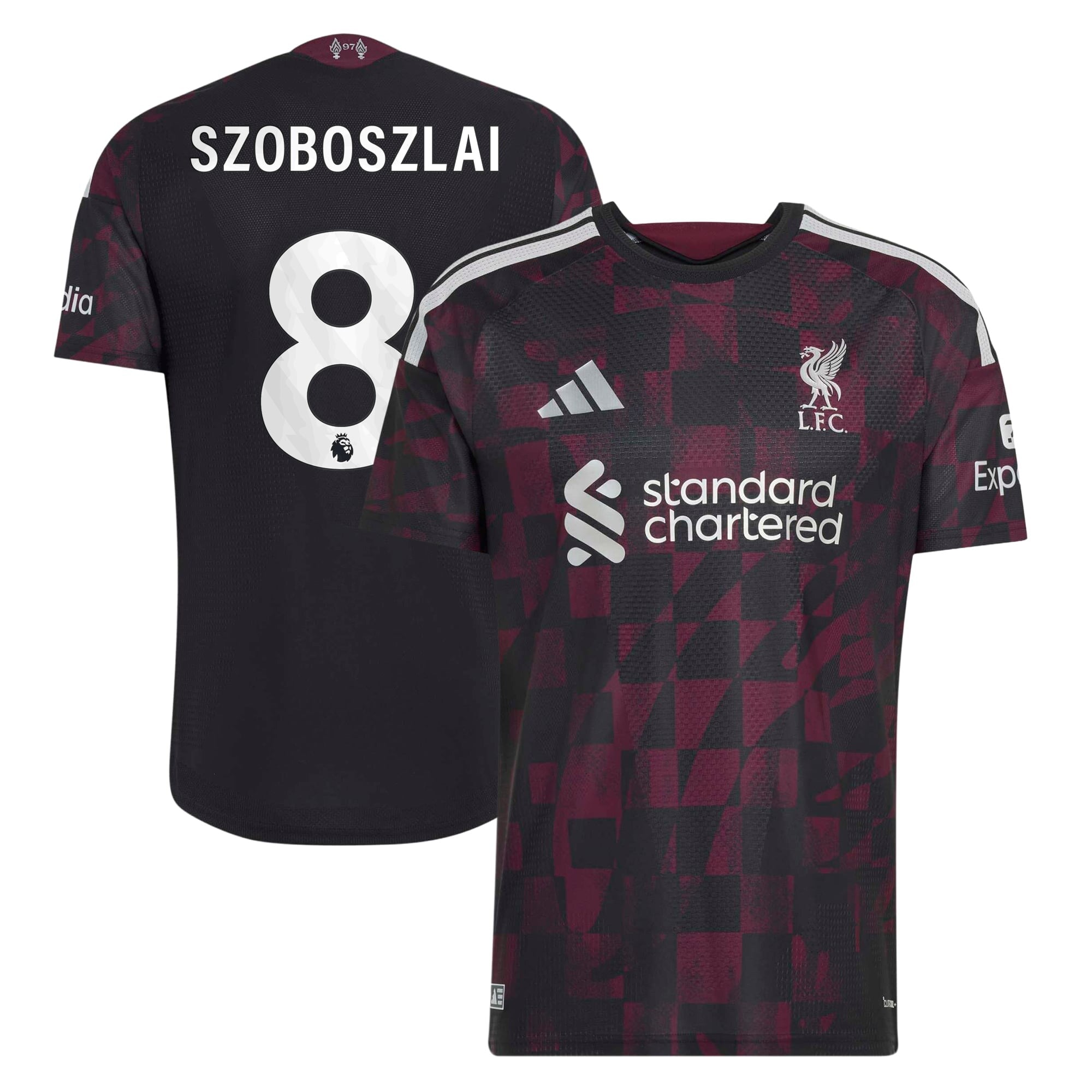 Liverpool adidas Third Authentic Shirt 2026-27 with Szoboszlai 8 printing