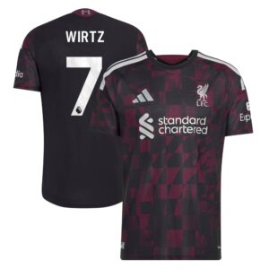 Liverpool adidas Third Authentic Shirt 2026-27 with Wirtz 7 printing