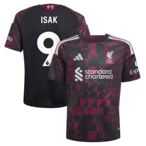 Liverpool adidas Third Shirt 2026-27 - Kids with Isak 9 printing