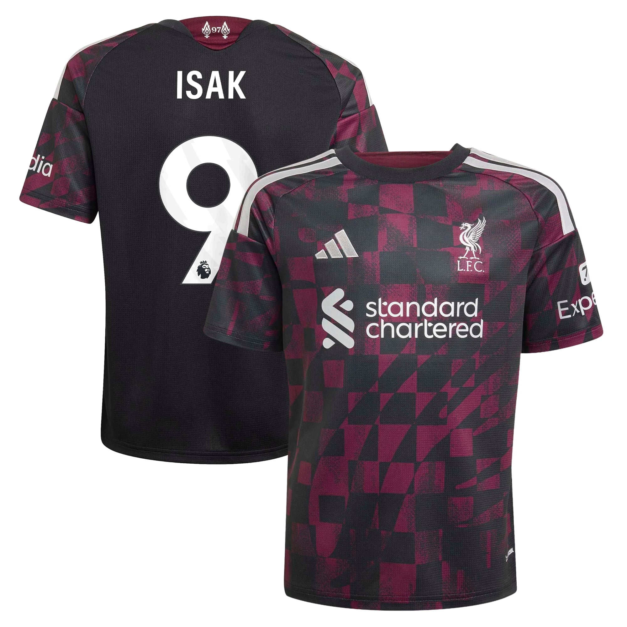 Liverpool adidas Third Shirt 2026-27 - Kids with Isak 9 printing
